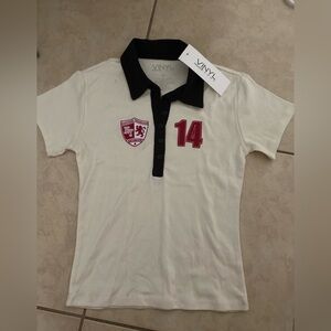 NWT Vinyl New York National Champion Brooklyn Polo Shirt Large